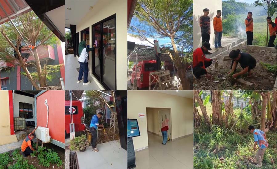 BPBD Lampung Selatan Galakkan Gerakan ABRI untuk Wujudkan Lingkungan Kerja Produktif dan Nyaman